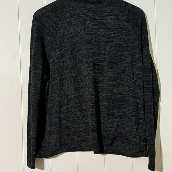 BDG Shirt Women's Small Relaxed Mock Soft Comfort Stretch Heathered Grey - Picture 3 of 7